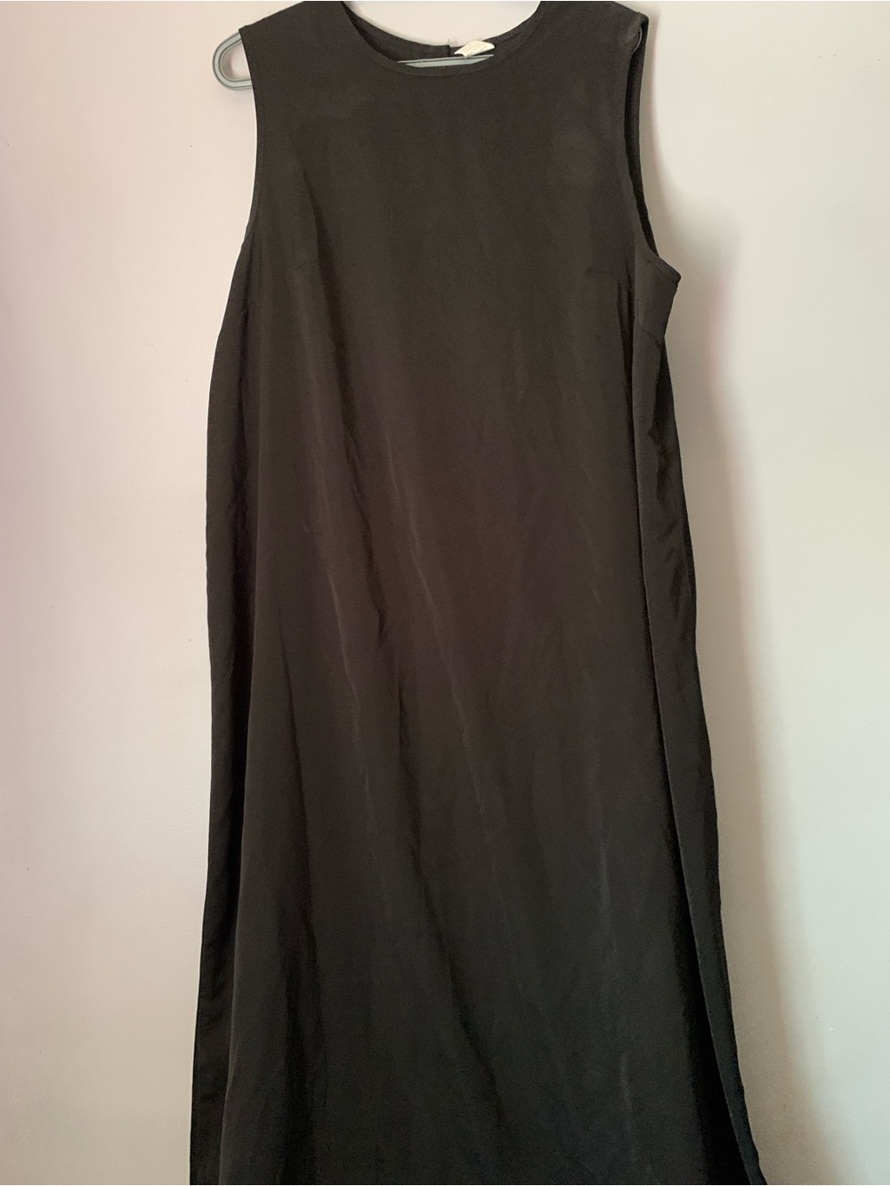 2XL Sleeveless Black Maxi Dress Minimalist
